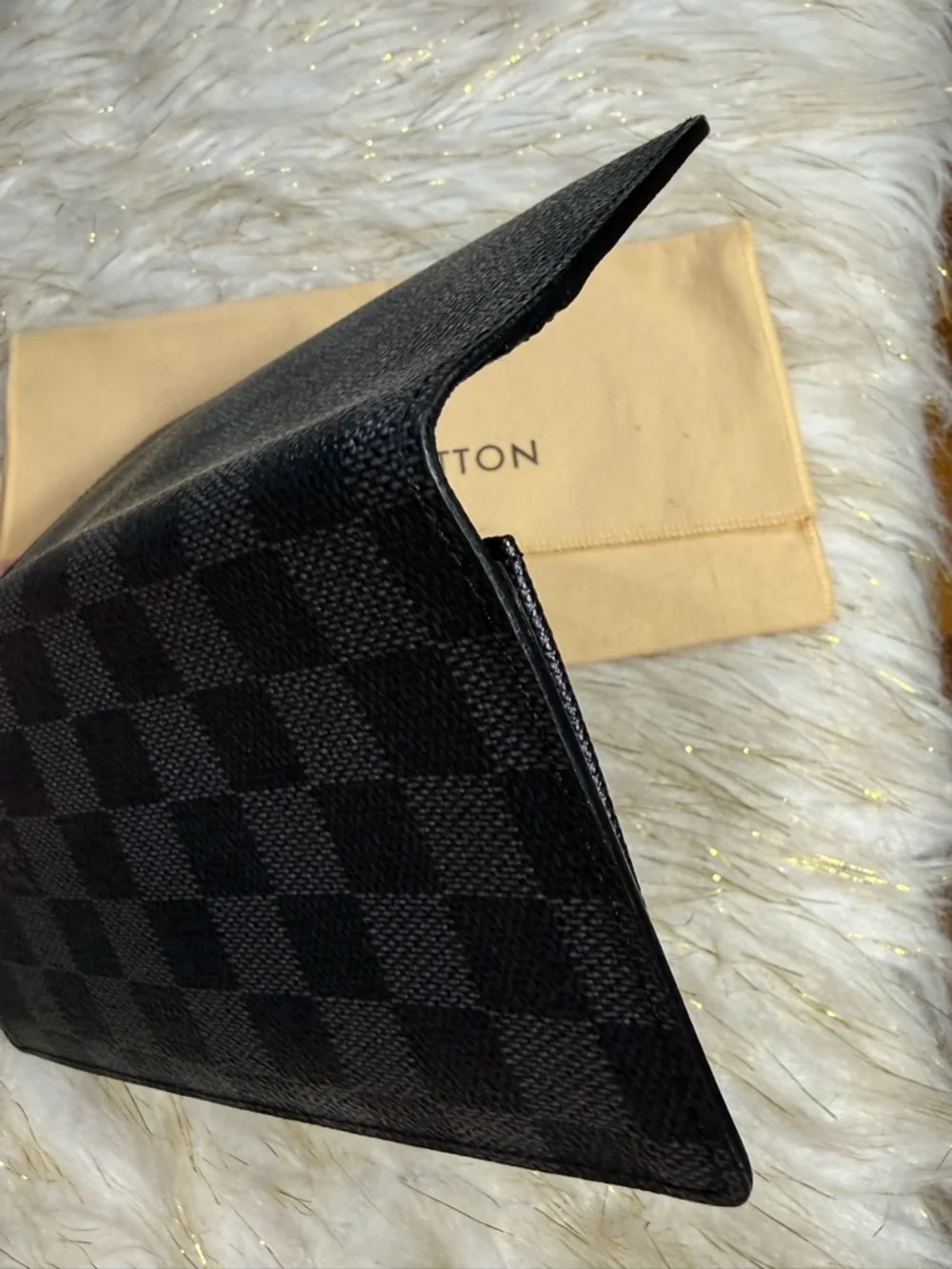 Louis Vuitton Brazza Black Damier Graphite wallet w/ Dust-bag unisex - Picture 13 of 16